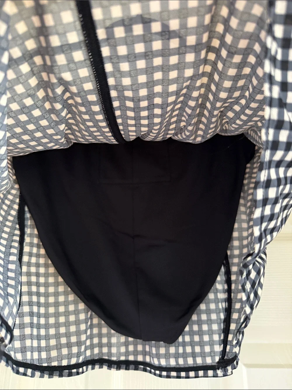 ALO gingham skirt